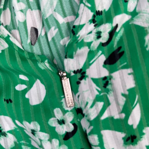 Karl Lagerfeld Paris Printed Jacquard Ruffle-Hem Dress 10 - Picture 7 of 15